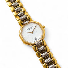 Load image into Gallery viewer, Vintage Two-Tone Christian Dior Ladies' Quartz Watch - White Octagon