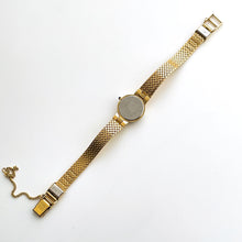 Load image into Gallery viewer, Rare 90s Gold-Plated Seiko Quartz Watch with Mesh Bracelet and Diamonds