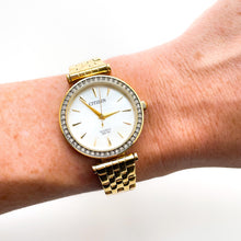 Load image into Gallery viewer, Gold-Plated Ladies' Citizen Quartz Watch - Mother of Pearl Dial