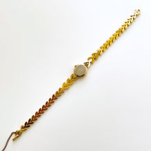 Load image into Gallery viewer, Very Rare 90s Gold-Plated Seiko Jewellery Quartz Watch with Tiny Oval Dial, Thin Bracelet and 8 Rubies