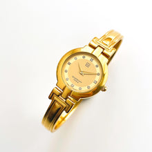 Load image into Gallery viewer, Vintage 90s Gold Ladies' Givenchy 'Millesime' Watch - Crystal-Set Dial