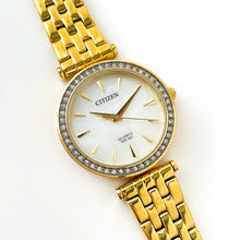 Load image into Gallery viewer, Gold-Plated Ladies' Citizen Quartz Watch - Mother of Pearl Dial