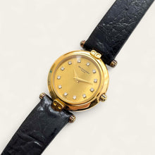 Load image into Gallery viewer, Balenciaga Ladies’ Quartz Watch – Gold-Plated with Diamond Dial, 1990s