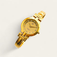 Load image into Gallery viewer, Vintage 90s Gold Ladies' Givenchy 'Millesime' Watch - Crystal-Set Dial