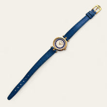 Load image into Gallery viewer, Vintage 90s Ladies' Gucci Quartz Watch - Sector Dial - Blue Leather Strap
