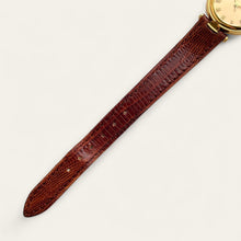 Load image into Gallery viewer, Vintage Christian Dior Gold-Plated Ladies' Quartz Watch - Brown Leather Strap