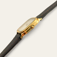 Load image into Gallery viewer, Vintage Ladies' Christian Dior Gold-Plated Quartz Watch - Brown Leather