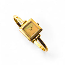 Load image into Gallery viewer, Vintage Gold-Plated Gucci 1900L Bangle Quartz Watch with Square Dial