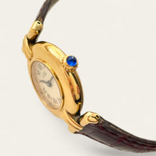 Load image into Gallery viewer, Vintage Cartier Must Colisée Vermeil - Gold-Plated Silver 925 with Beige Dial