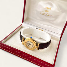 Load image into Gallery viewer, Vintage Cartier Must Colisée Vermeil - Gold-Plated Silver 925 with Beige Dial