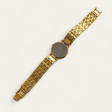 Load image into Gallery viewer, Vintage Gold-Plated Ladies' Seiko Quartz Watch - Black Dial