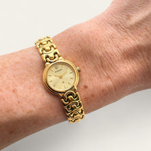 Load image into Gallery viewer, Vintage Ladies' Gold-Plated Accurist Quartz Watch - Gold Round Dial