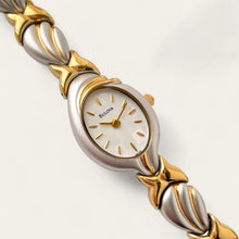 Load image into Gallery viewer, Vintage 1999 Ladies' Two-Tone Bulova Quartz Watch - Oval Dial