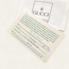 Load image into Gallery viewer, Vintage 80s Ladies' Gucci Stack Quartz Watch - Cream Dial, Brown Leather