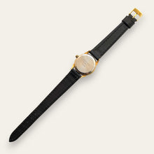 Load image into Gallery viewer, Vintage Constant Sun & Moon Quartz Watch - Black Leather Strap