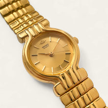 Load image into Gallery viewer, Vintage Gold-Plated Ladies' Seiko Quartz Watch - Gold Dial