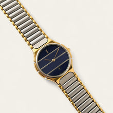 Load image into Gallery viewer, Vintage 1990s Yves Saint Laurent Unisex Quartz Watch - Blue Striped Dial