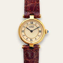Load image into Gallery viewer, Ladies' Vintage Cartier Must Vendome Vermeil Quartz Watch - Boxed
