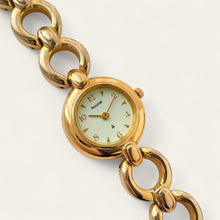 Load image into Gallery viewer, Vintage Ladies' Gold-Plated Accurist Quartz Watch - Beige Round Dial