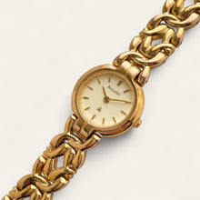 Load image into Gallery viewer, Vintage Ladies' Gold-Plated Accurist Quartz Watch - Beige Round Dial