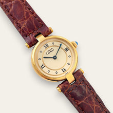 Load image into Gallery viewer, Ladies' Vintage Cartier Must Vendome Vermeil Quartz Watch - Boxed