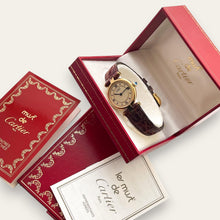 Load image into Gallery viewer, Ladies' Vintage Cartier Must Vendome Vermeil Quartz Watch - Boxed