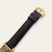 Load image into Gallery viewer, Vintage Cartier Must de Tank Vermeil Mechanical Watch - Black Dial