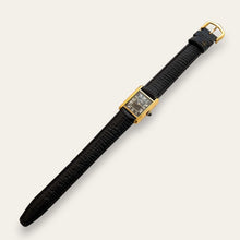 Load image into Gallery viewer, Vintage Cartier Must de Tank Vermeil Mechanical Watch - Black Dial