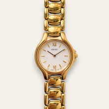 Load image into Gallery viewer, Vintage 90s Gold-Plated Ladies' Seiko Quartz Watch - Round Dial