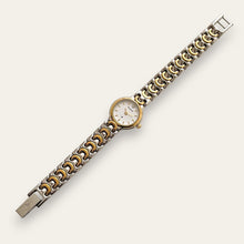 Load image into Gallery viewer, Vintage Ladies' Two-Tone Accurist Quartz Watch - White Round Dial