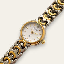 Load image into Gallery viewer, Vintage Ladies' Two-Tone Accurist Quartz Watch - White Round Dial