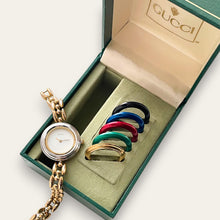 Load image into Gallery viewer, Vintage 1990s Gucci Quartz Watch - Interchangeable Bezels