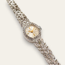Load image into Gallery viewer, Vintage Ladies' Silver Accurist Mechanical Watch - Marcasite Bracelet