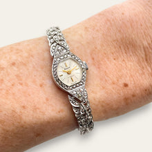 Load image into Gallery viewer, Vintage Ladies' Silver Accurist Mechanical Watch - Marcasite Bracelet