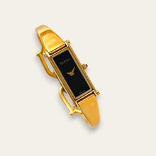 Load image into Gallery viewer, Vintage Ladies' Gold-Plated Gucci 1500L Bangle Quartz Watch - Black