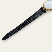 Load image into Gallery viewer, Vintage 1980s Cartier Must Vendome Watch: Gold-Plated Silver, Black Dial