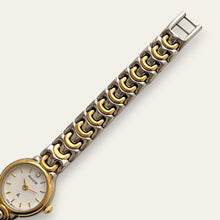 Load image into Gallery viewer, Vintage Ladies' Two-Tone Accurist Quartz Watch - White Round Dial