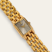Load image into Gallery viewer, Vintage 00s Gold-Plated Ladies' Seiko Quartz Watch - Rectangular Dial