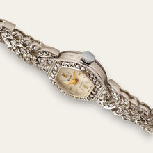 Load image into Gallery viewer, Vintage Ladies' Silver Accurist Mechanical Watch - Marcasite Bracelet