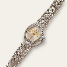 Load image into Gallery viewer, Vintage Ladies' Silver Accurist Mechanical Watch - Marcasite Bracelet