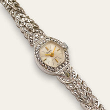 Load image into Gallery viewer, Vintage Ladies' Silver Accurist Mechanical Watch - Marcasite Bracelet