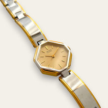 Load image into Gallery viewer, Vintage 1990s Two-Tone Ladies' Seiko Quartz Watch With Octagon Dial