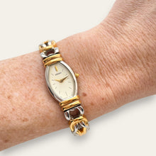 Load image into Gallery viewer, Vintage Ladies' Two-Tone Seiko Quartz Watch - Barrel Dial