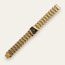 Load image into Gallery viewer, Vintage 1990s Gold-Plated Ladies' Seiko Asymmetrical Quartz Watch - Black Dial