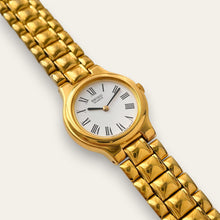 Load image into Gallery viewer, Vintage 90s Gold-Plated Ladies' Seiko Quartz Watch - Round Dial
