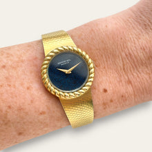 Load image into Gallery viewer, Vintage Gold-Plated Raymond Weil Ladies' Mechanical Watch - Blue Dial