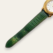 Load image into Gallery viewer, Vintage 1990s Yves Saint Laurent Unisex Quartz Watch - Green Strap