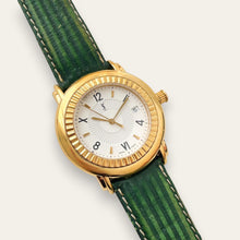 Load image into Gallery viewer, Vintage 1990s Yves Saint Laurent Unisex Quartz Watch - Green Strap