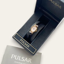 Load image into Gallery viewer, Rare 1980s Gold-Plated Ladies' Pulsar (by Seiko) Watch - Boxed
