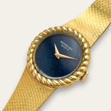 Load image into Gallery viewer, Vintage Gold-Plated Raymond Weil Ladies' Mechanical Watch - Blue Dial